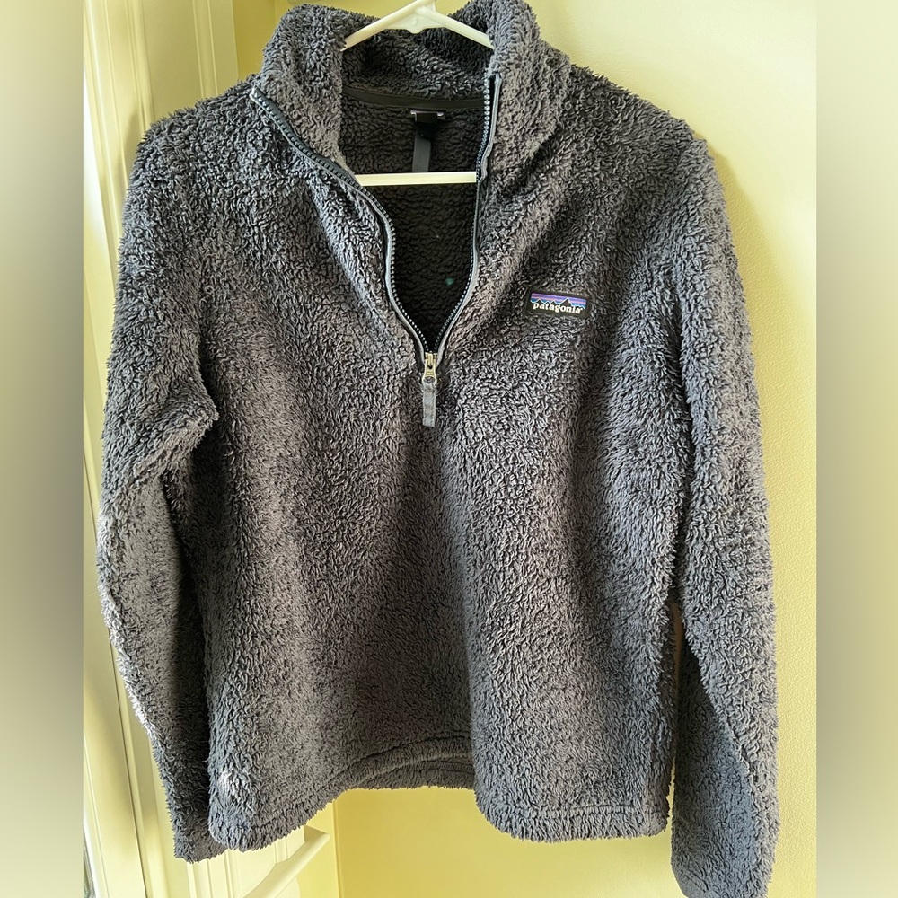 Patagonia Los Gatos Quarter Zip Blue Fleece Pullover Gorpcore‎ High Pile M